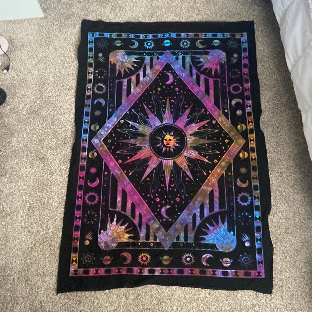 Purple, Pink and Blue Tapestry